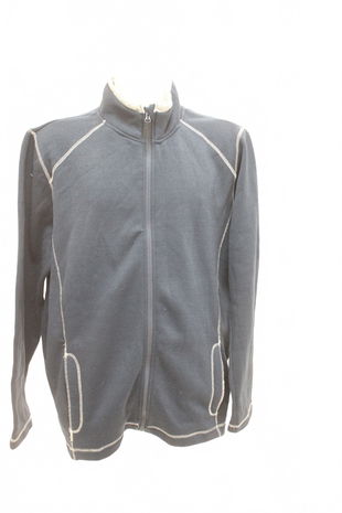 Pánská mikina Livergy bez potisku, barva modrá, velikost 2XL