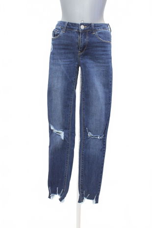 Dámské kalhoty Tally Weijl, barva denim, velikost 36