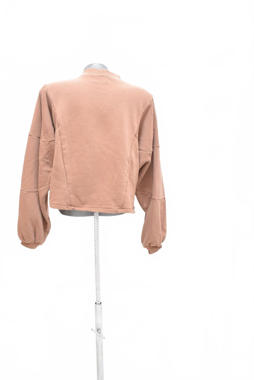 Dámská mikina Bershka bez potisku, barva hnědá, velikost M