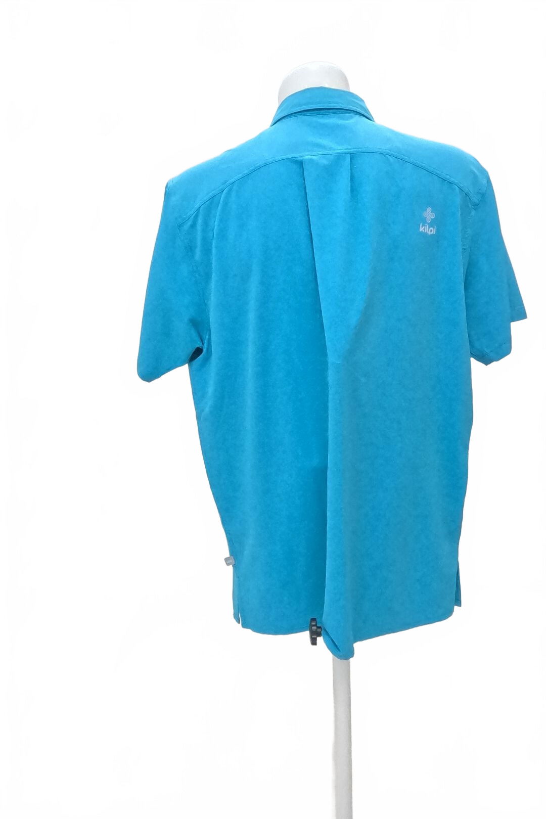 Pánská košile s krátkým rukávem Kilpi, barva tyrkysová, velikost 2XL