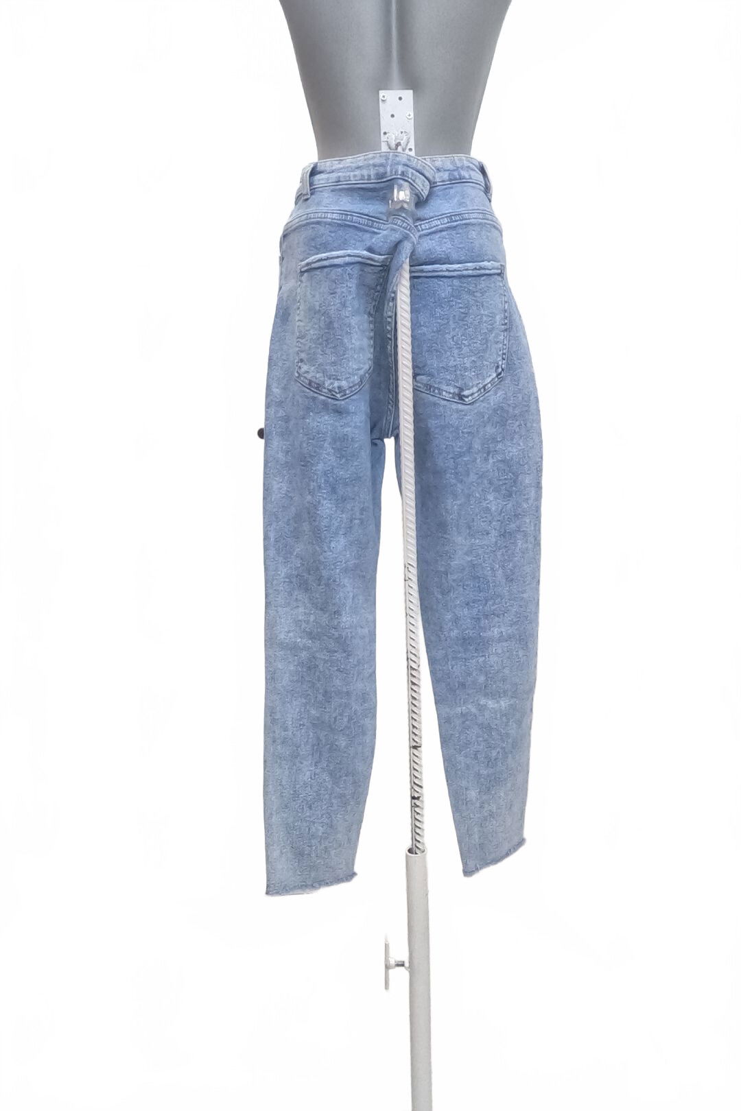 Dámské kalhoty Bershka, barva denim, velikost 42