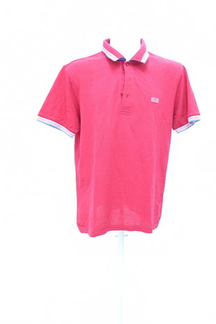 Pánské tričko Hugo Boss bez potisku, barva červená, velikost 2XL
