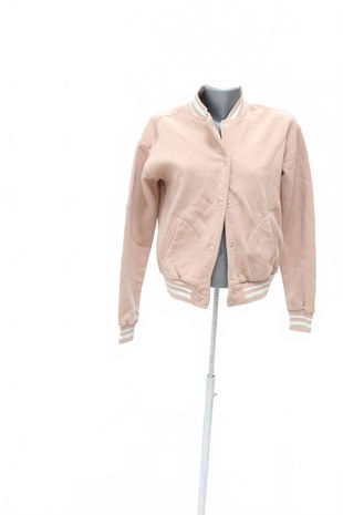 Dámská bunda Bershka, barva růžová, velikost M