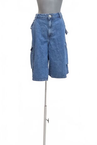 Dámské tříčtvrťáky Page One, barva denim, velikost 46