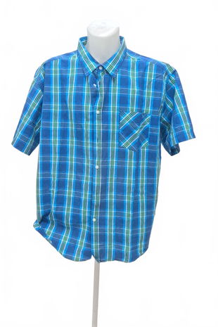 Pánská košile s krátkým rukávem Atlas For Men, barva vzorovaná, velikost 3XL