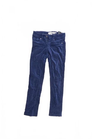 Chlapčenské nohavice H&M, farba modrá, veľkosť 134