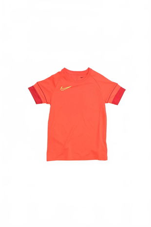 Dievčenské tričko Nike bez potlače, farba oranžová, veľkosť 128