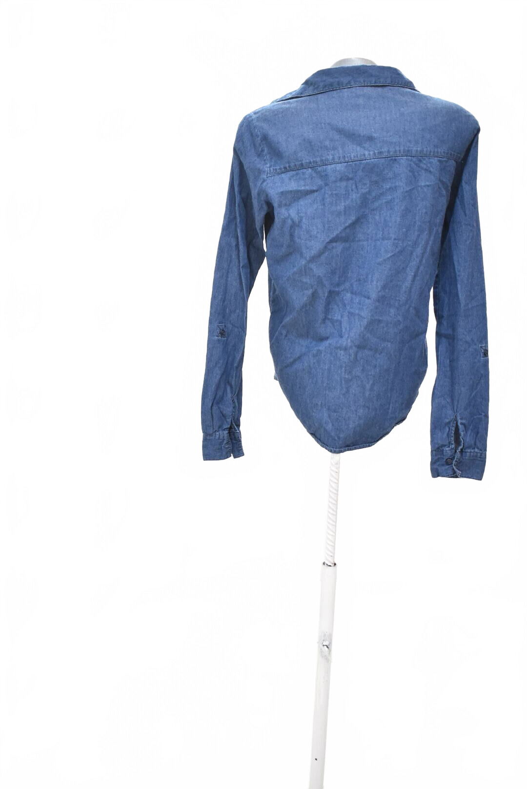 Dívčí tričko Y.f.k bez potisku, barva denim, velikost 164
