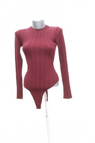 Dámské body Missguided, barva bordó, velikost 36