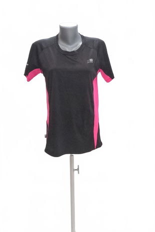 Dámské tričko Karrimor bez potisku, barva černá, velikost 2XL