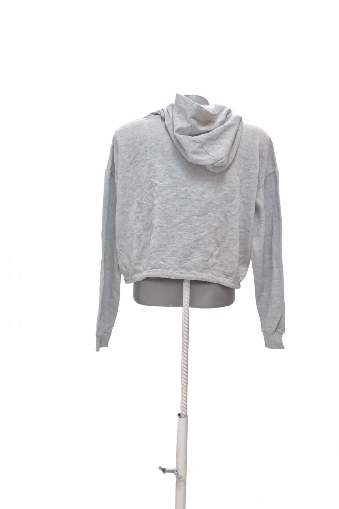 Dívčí mikina H&M s potiskem, barva šedá, velikost 170