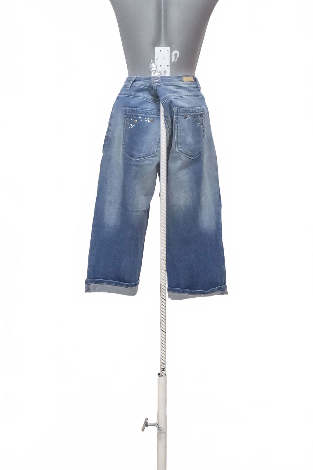 Dámské tříčtvrťáky Charles Vögele, barva denim, velikost 38