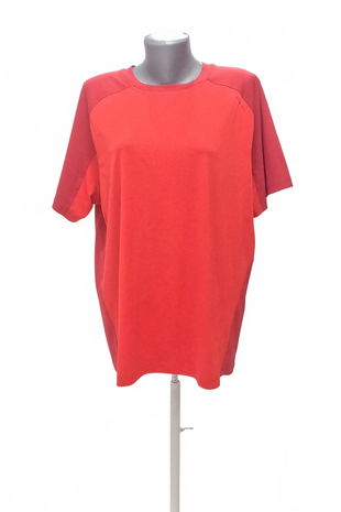 Dámské tričko Carra bez potisku, barva červená, velikost 2XL