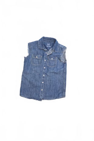 Chlapecká vesta F&F, barva denim, velikost 11-12 r