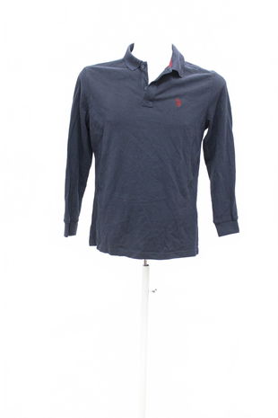 Pánské tričko U.s. Polo Assn bez potisku, barva modrá, velikost S