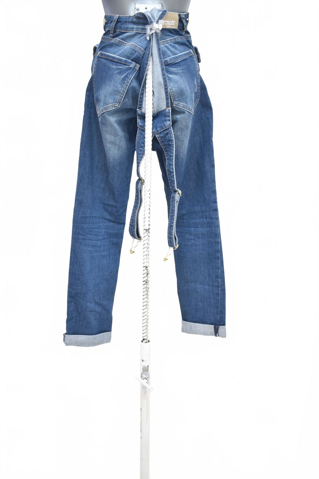 Dívčí kalhoty Lindex, barva denim, velikost 164