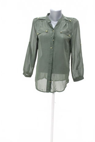Dámská halenka Gate, barva khaki, velikost XS