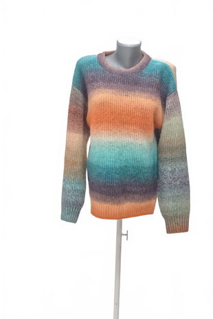 Dívčí mikina H&M bez potisku, barva vícebarevná, velikost 158