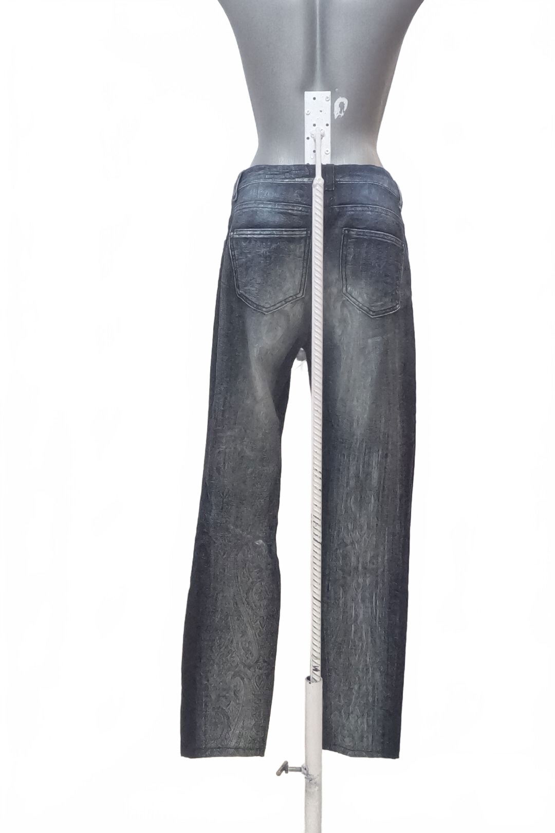 Dámské kalhoty Biba, barva denim, velikost 34