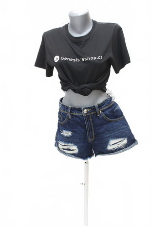 Dámské kraťasy Stradivarius, barva denim, velikost 40