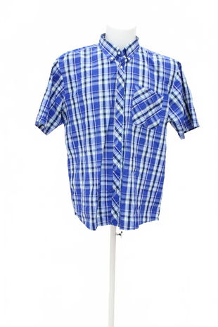 Pánská košile s krátkým rukávem Pierre Cardin, barva vzorovaná, velikost 2XL