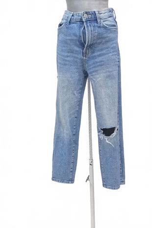 Dámské kalhoty Stradivarius, barva denim, velikost 34