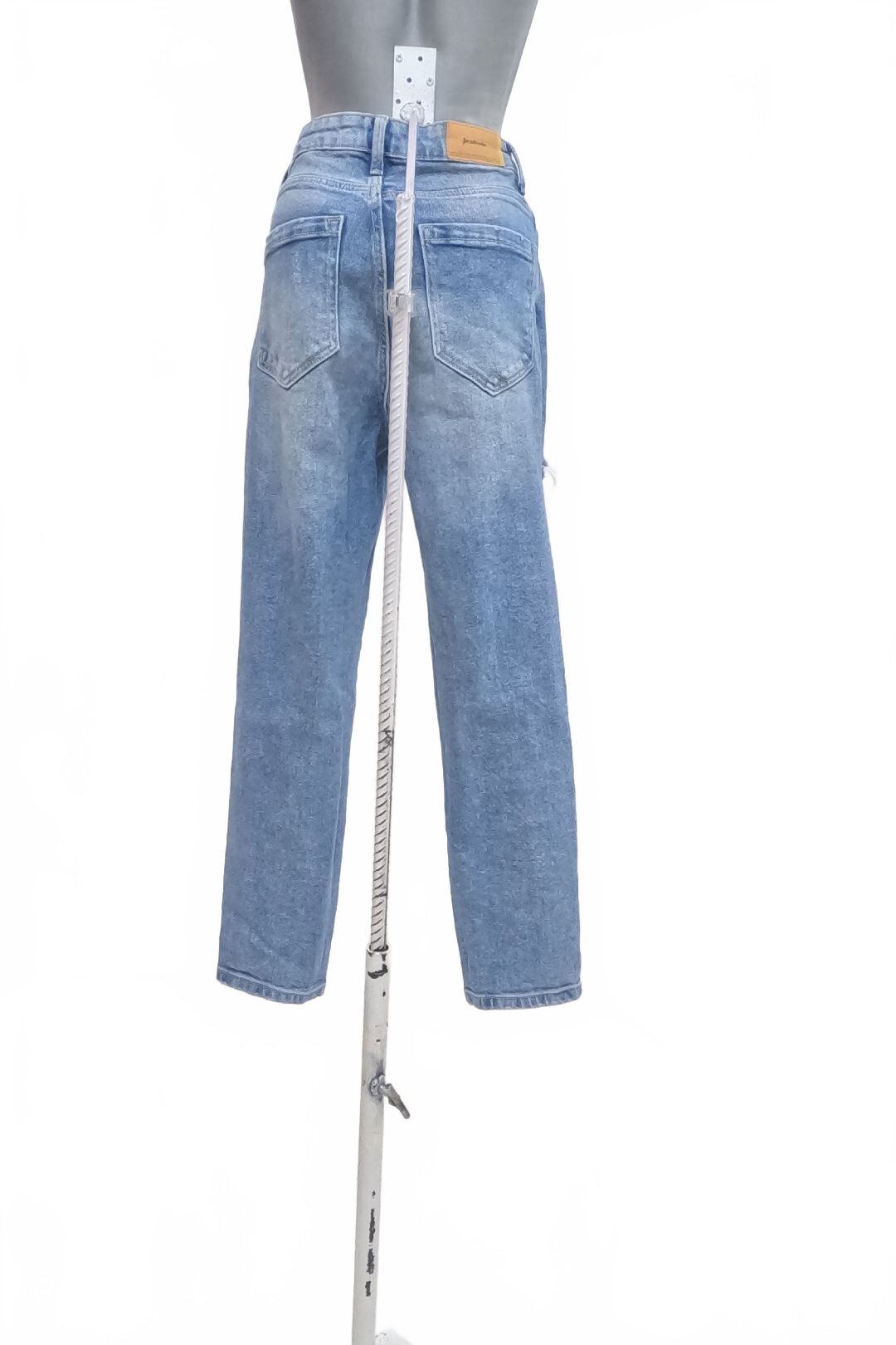 Dámské kalhoty Stradivarius, barva denim, velikost 34