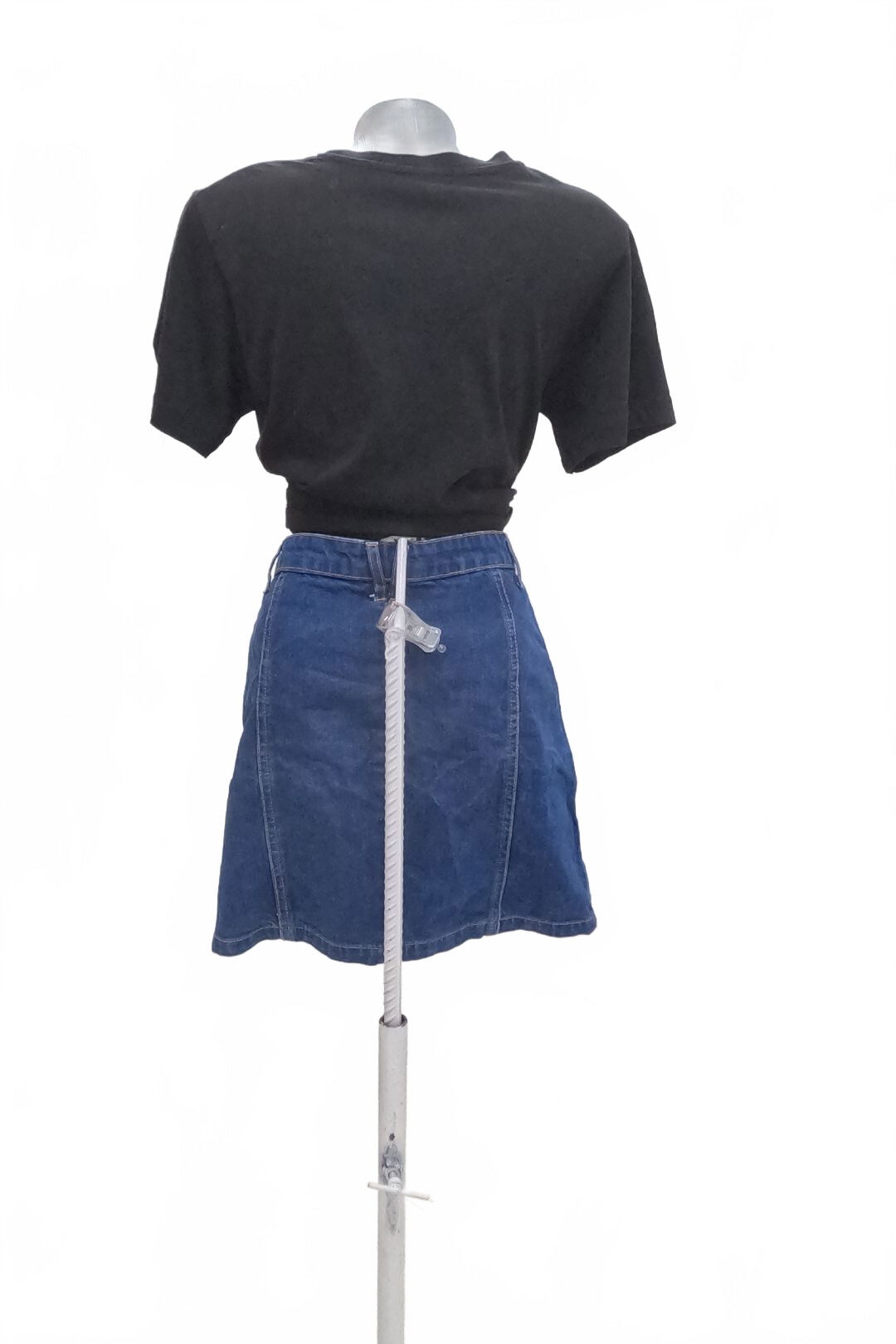 Dámská sukně Stradivarius, barva denim, velikost 34