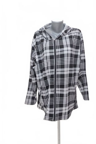 Dámská mikina Benter bez potisku, barva vzorovaná, velikost 2XL