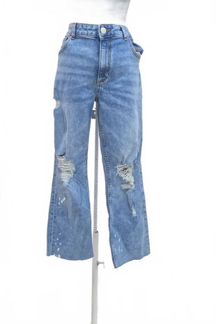 Dámské kalhoty Amisu, barva denim, velikost 42