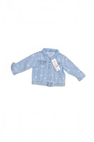Dívčí bunda F&F, barva denim, velikost 12-18 m