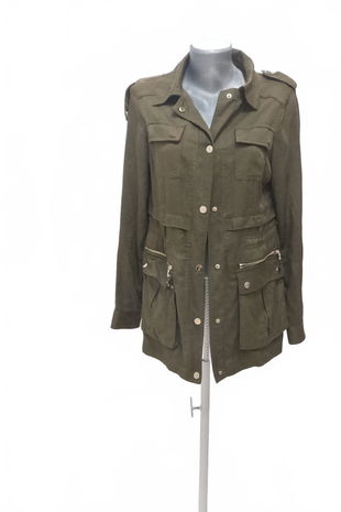 Dámska bunda F&F, farba khaki, veľkosť 34