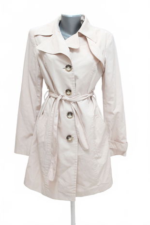 Dámsky kabát H&M, farba ružová, veľkosť 40
