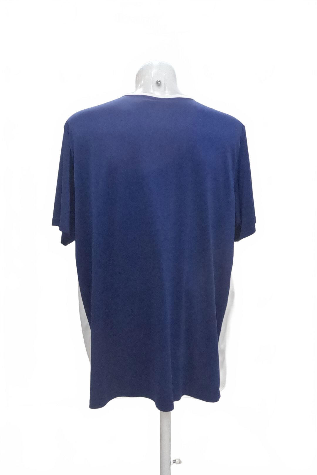 Pánske tričko Adidas bez potlače, farba modrá, veľkosť 2XL