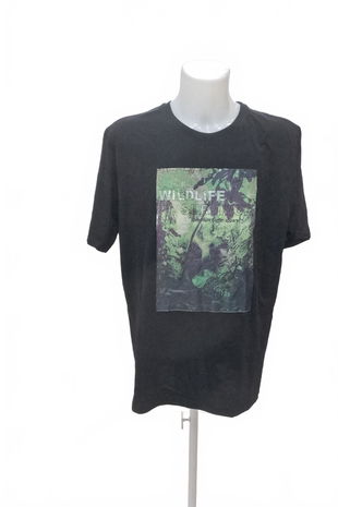 Pánske tričko Genesis s potlačou, farba čierna, veľkosť 2XL