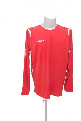 Pánske tričko Umbro bez potlače, farba červená, veľkosť XL