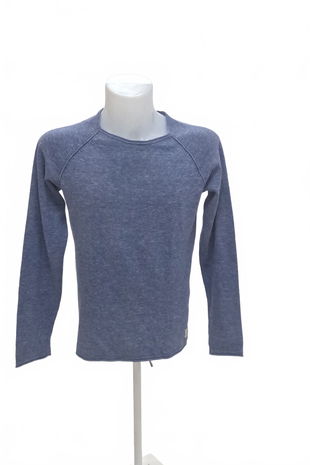 Pánská mikina Jack & Jones bez potisku, barva modrá, velikost S