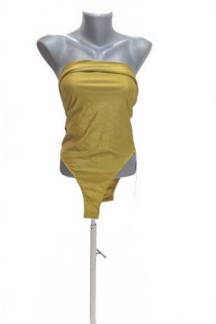 Dámské body Missguided, barva žlutá, velikost S