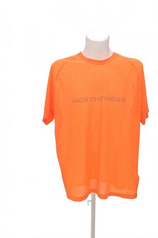 Pánské tričko North Finder bez potisku, barva oranžová, velikost 2XL