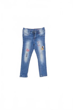 Dívčí kalhoty Dopo Dopo, barva denim, velikost 104