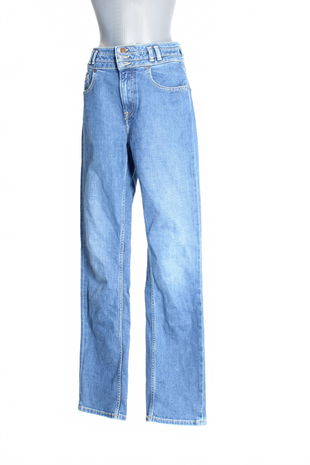 Dámské kalhoty Pepe Jeans, barva denim, velikost S