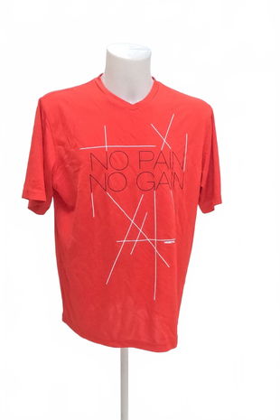 Pánské tričko North Finder bez potisku, barva červená, velikost 2XL