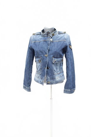 Dámská bunda Sisley, barva denim, velikost 34