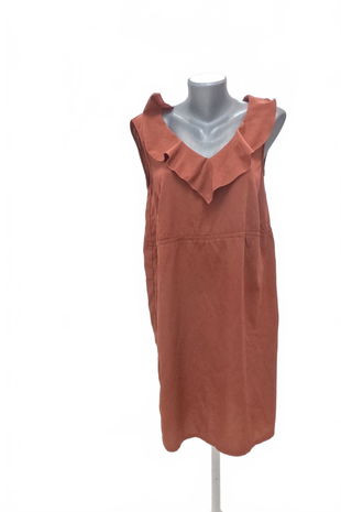 Dámské šaty Vero Moda, barva hnědá, velikost M