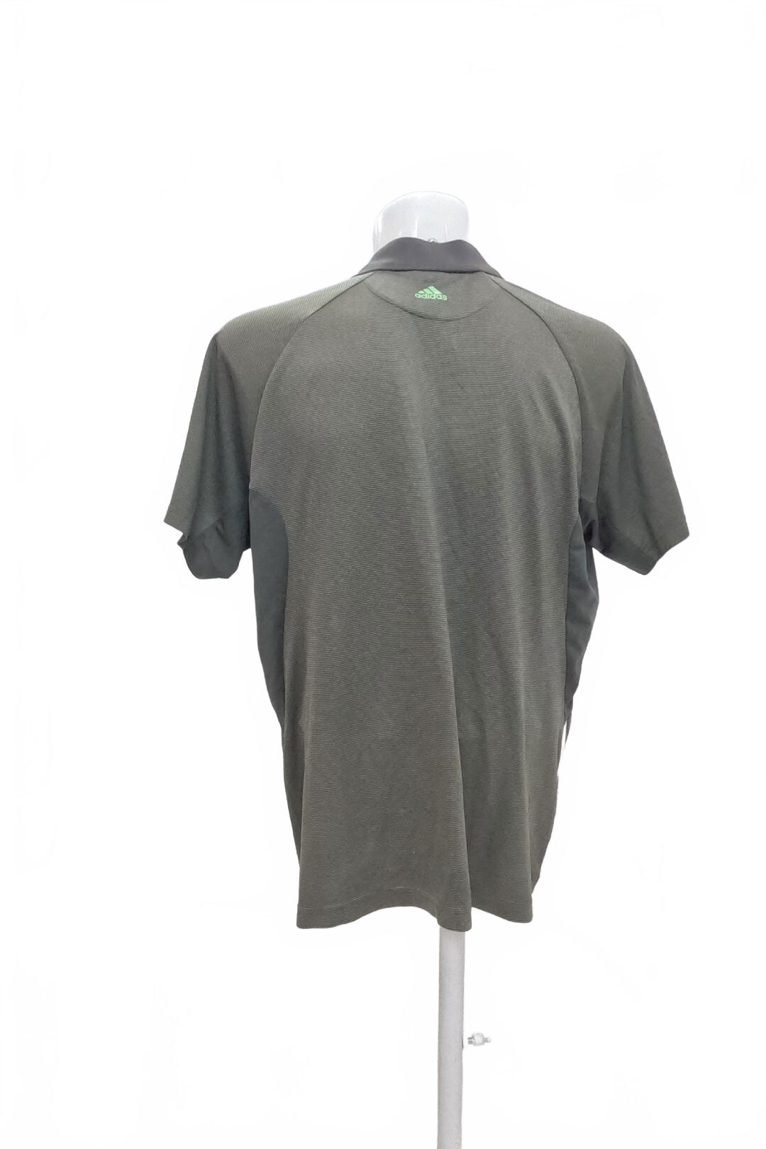 Pánské tričko Adidas bez potisku, barva khaki, velikost L