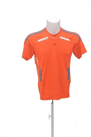 Pánské tričko Adidas bez potisku, barva oranžová, velikost M
