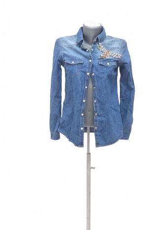 Dámská halenka Koton, barva denim, velikost 34