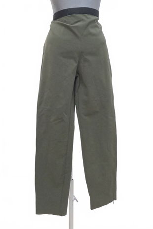 Dámské kalhoty Mango, barva khaki, velikost L
