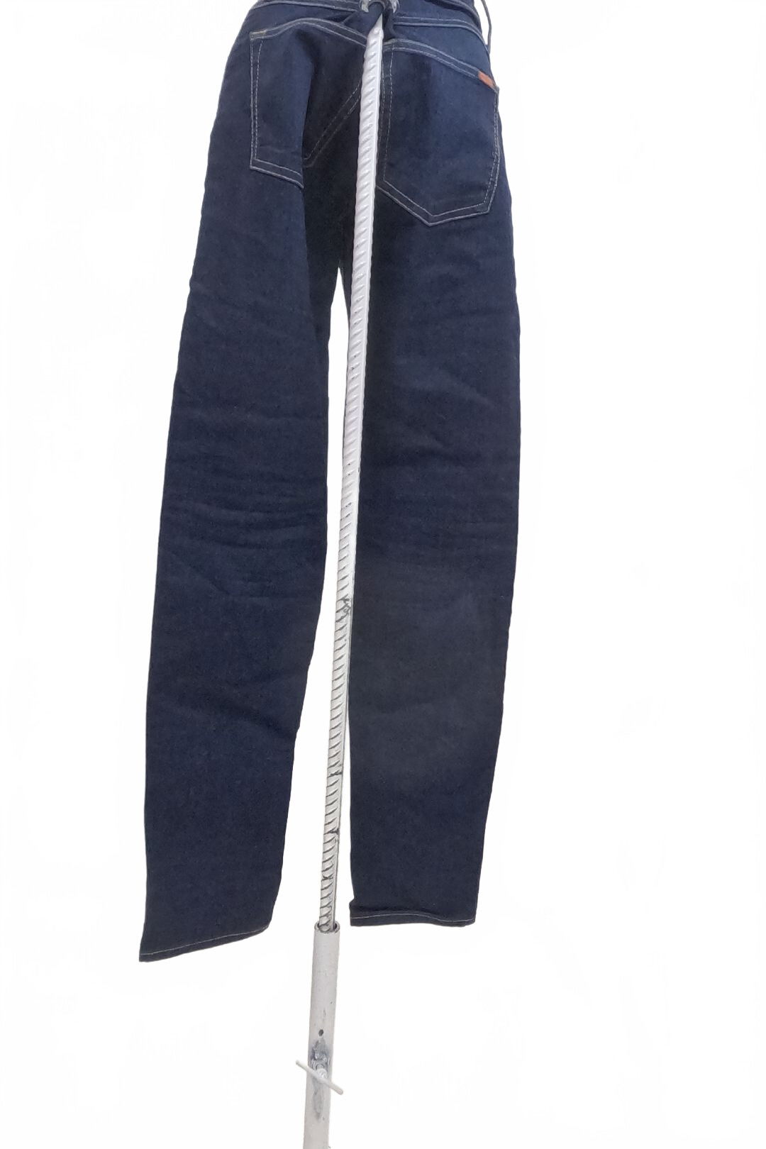 Dámské kalhoty Mango, barva denim, velikost 40