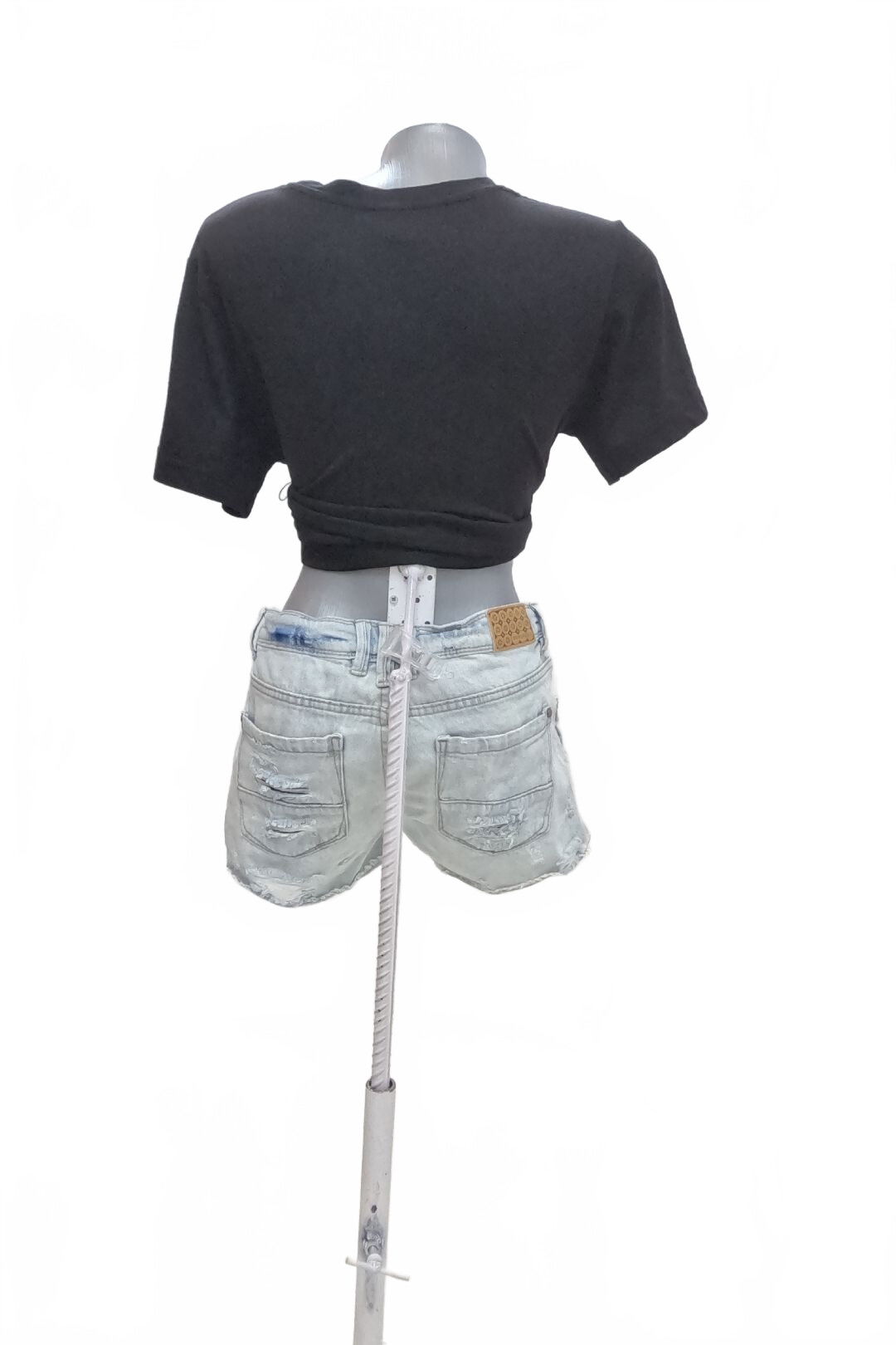 Dámské kraťasy Terranova, barva denim, velikost 38
